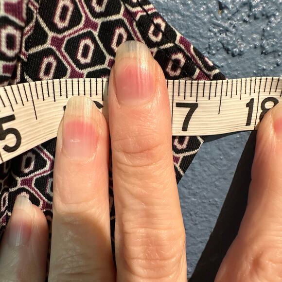 Max Studio Size Small Knit Geometric Boho Pattern Mini Micro Dress Wrinkle Free - Picture 5 of 7